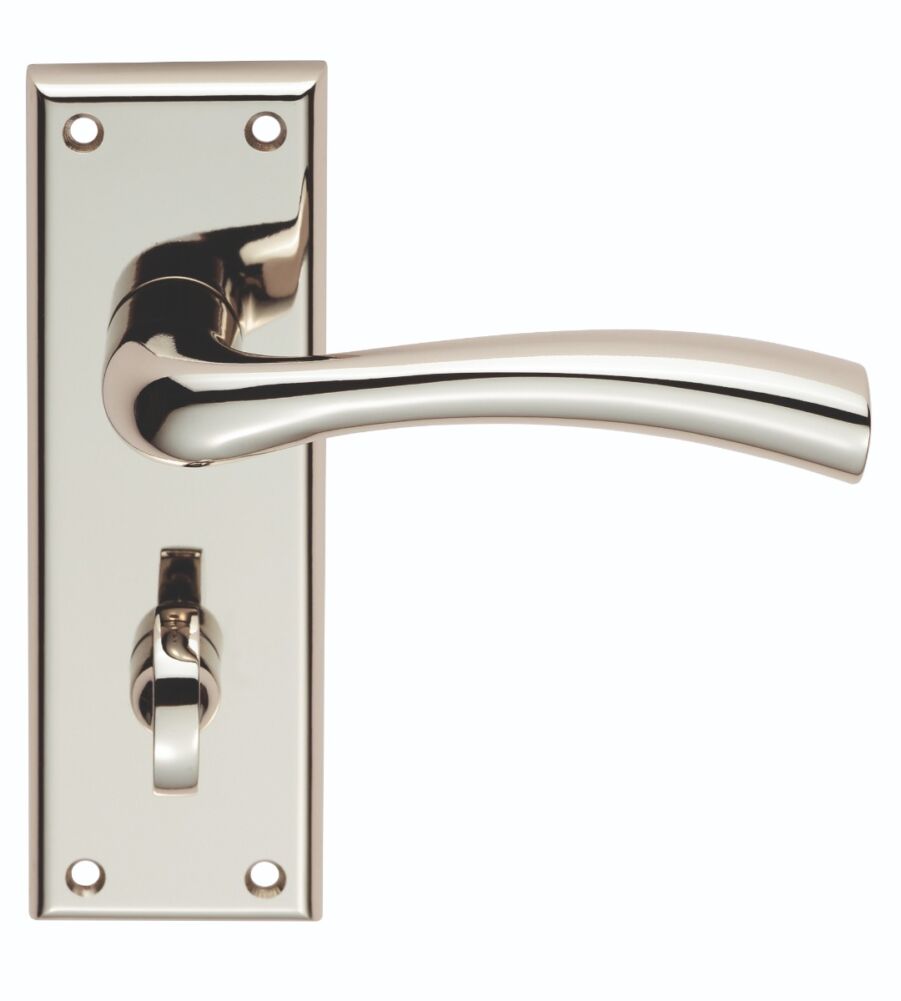 CARLISLE BRASS SZR053PN/RP SEROZZETTA CINQUANTA LEVER ON BACKPLATE - BATHROOM 57MM - PAIR