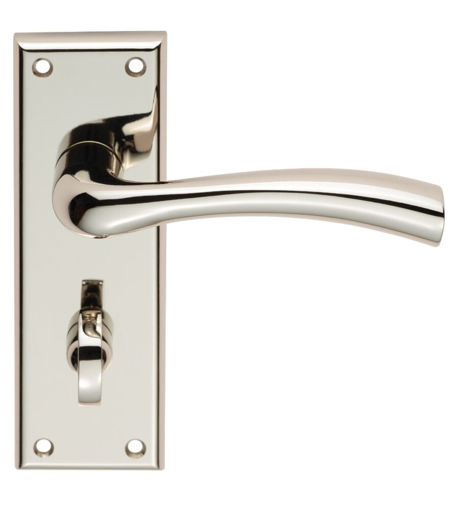 CARLISLE BRASS SZR053PN SEROZZETTA CINQUANTA LEVER ON BACKPLATE - BATHROOM 57MM - PAIR