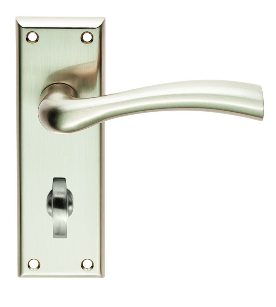 CARLISLE BRASS SZR053SN SEROZZETTA CINQUANTA LEVER ON BACKPLATE - BATHROOM 57MM - PAIR