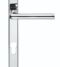 CARLISLE BRASS SZS01NP92CP SEROZZETTA ROSA LEVER ON NARROW PLATE - LOCK EURO PROFILE 92MM C/C  220MM X 26MM - PAIR