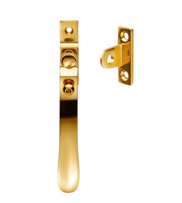 Carlisle Brass V1006LCK Victorian – Casement Fastener Wedge Pattern – Lockable Suitable For Weather Stripped Windows 57mm X 13mm