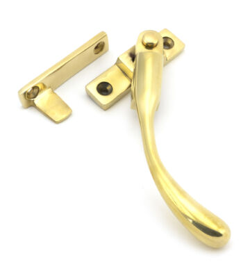 From The Anvil Polished Brass Night-Vent Locking Peardrop Fastener – RH