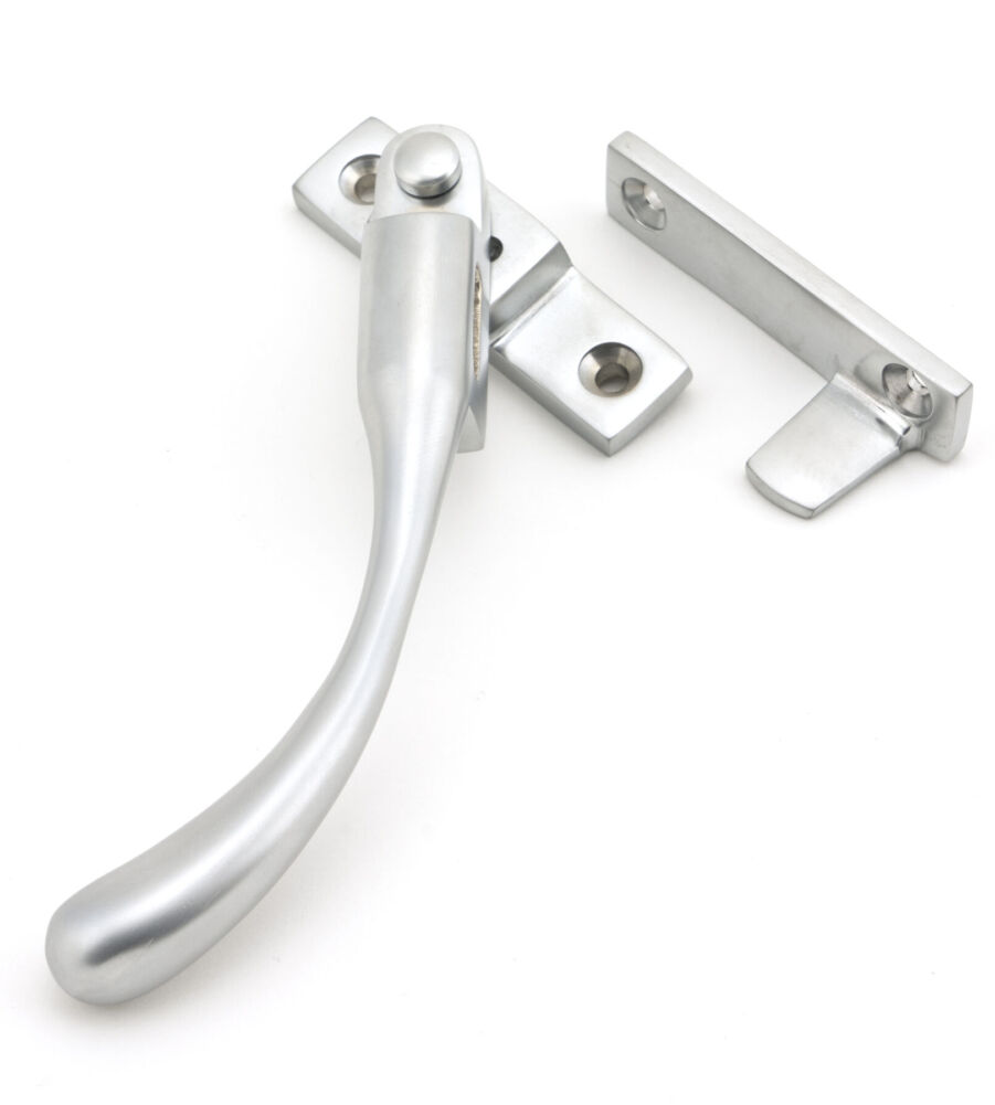 From The Anvil Satin Chrome Night-Vent Locking Peardrop Fastener - LH