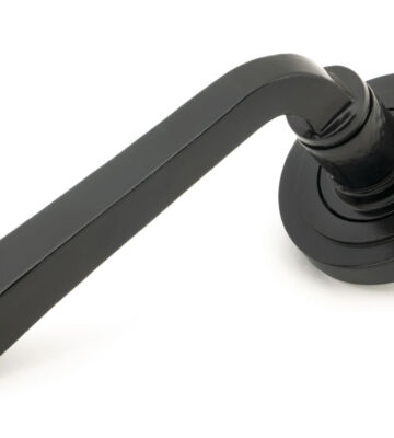 From The Anvil Black Avon Round Lever On Rose Set (Art Deco)