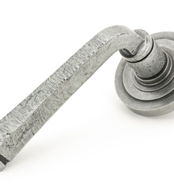 From The Anvil Pewter Avon Round Lever On Rose Set (Art Deco)