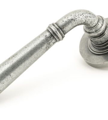 From The Anvil Pewter Regency Lever on Rose Set (Plain)