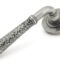 From The Anvil Pewter Hammered Newbury Lever on Rose Set (Plain)