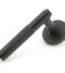 From The Anvil Matt Black Brompton Lever on Rose Set (Plain)