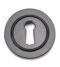 From The Anvil Black Round Escutcheon (Plain)