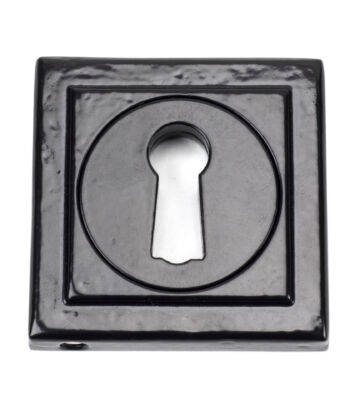 From The Anvil Black Round Escutcheon (Square)