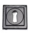 From The Anvil Black Round Escutcheon (Square)