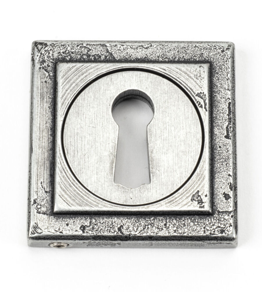 From The Anvil Pewter Round Escutcheon (Square)