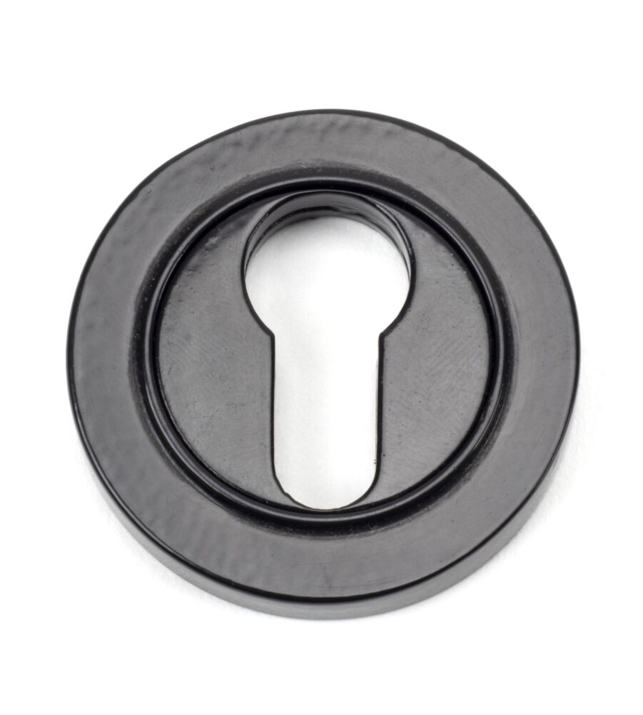 From The Anvil Black Round Euro Escutcheon (Plain)