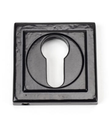 From The Anvil Black Round Euro Escutcheon (Square)