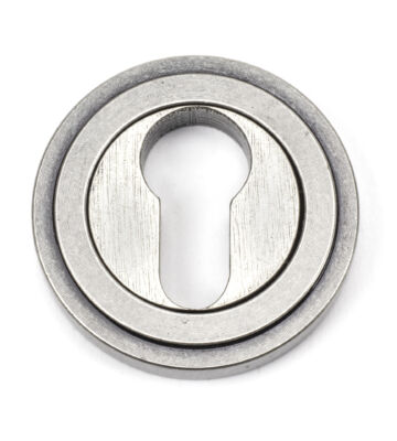 From The Anvil Pewter Round Euro Escutcheon (Art Deco)