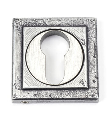 From The Anvil Pewter Round Euro Escutcheon (Square)