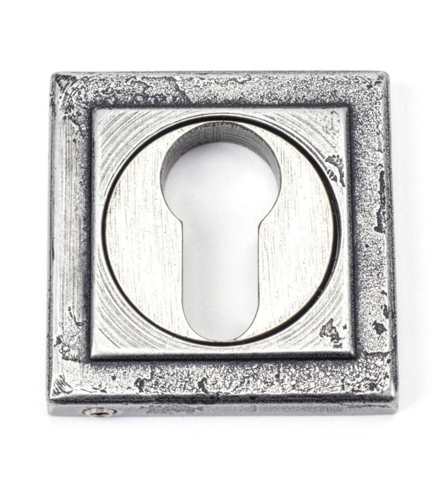 From The Anvil Pewter Round Euro Escutcheon (Square)