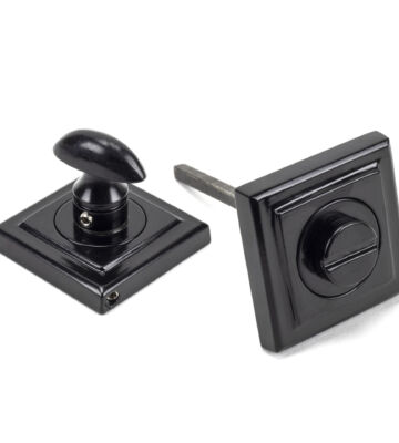 From The Anvil Black Round Thumbturn Set (Square)