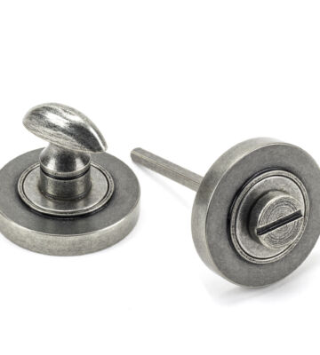 From The Anvil Pewter Round Thumbturn Set (Plain)