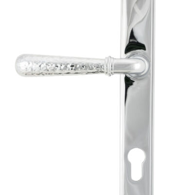 From The Anvil Polished Chrome Hammered Newbury Slimline Espag. Lock Set