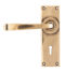 From The Anvil Polished Bronze Avon Lever Lock Set