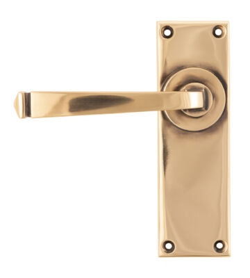 From The Anvil Polished Bronze Avon Lever Latch Set