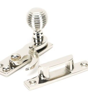 From The Anvil Polished Nickel Beehive Sash Hook Fastener