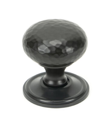 From The Anvil Aged Bronze Hammered Mushroom Cabinet Knob 38mm