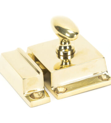 From The Anvil Polished Brass Cabinet Latch