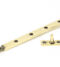 From The Anvil Aged Brass 10" Hammered Newbury Stay