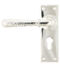 From The Anvil Polished Nickel Hammered Newbury Lever Euro Set