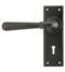 From The Anvil Aged Bronze Hammered Newbury Lever Lock Set