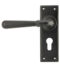 From The Anvil Aged Bronze Hammered Newbury Lever Euro Set