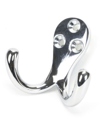 From The Anvil Polished Chrome Celtic Double Robe Hook