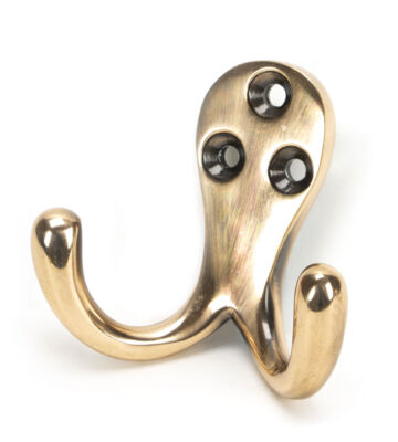 From The Anvil Polished Bronze Celtic Double Robe Hook