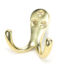 From The Anvil Polished Brass Celtic Double Robe Hook
