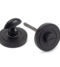From The Anvil Matt Black Round Thumbturn Set (Art Deco)