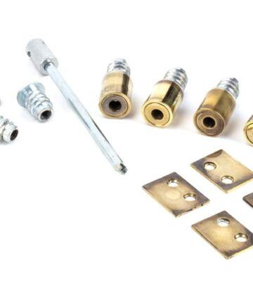 From The Anvil Aged Brass Secure Stops (Pack of 4)