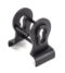 From The Anvil Matt Black 50mm Euro Door Pull (Back to Back fixing)