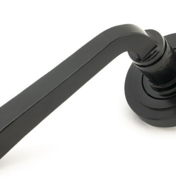 From The Anvil Black Avon Round Lever on Rose Set (Art Deco) – U