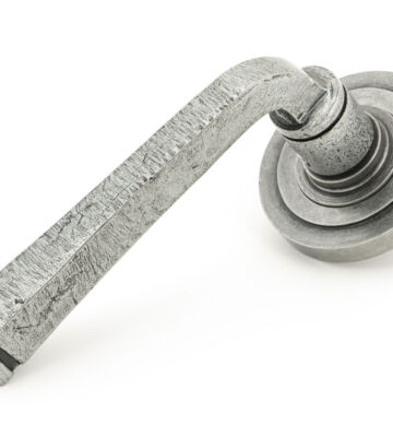 From The Anvil Pewter Avon Round Lever on Rose Set (Art Deco) – U