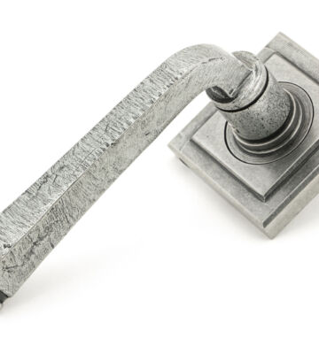 From The Anvil Pewter Avon Round Lever on Rose Set (Square) – U