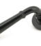 From The Anvil Black Regency Lever on Rose Set (Plain) - U