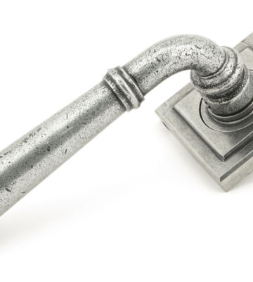 From The Anvil Pewter Regency Lever on Rose Set (Square) – U