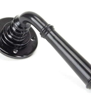 From The Anvil Black Regency Lever On Rose Set – U