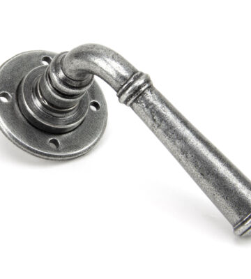 From The Anvil Pewter Regency Lever On Rose Set – U