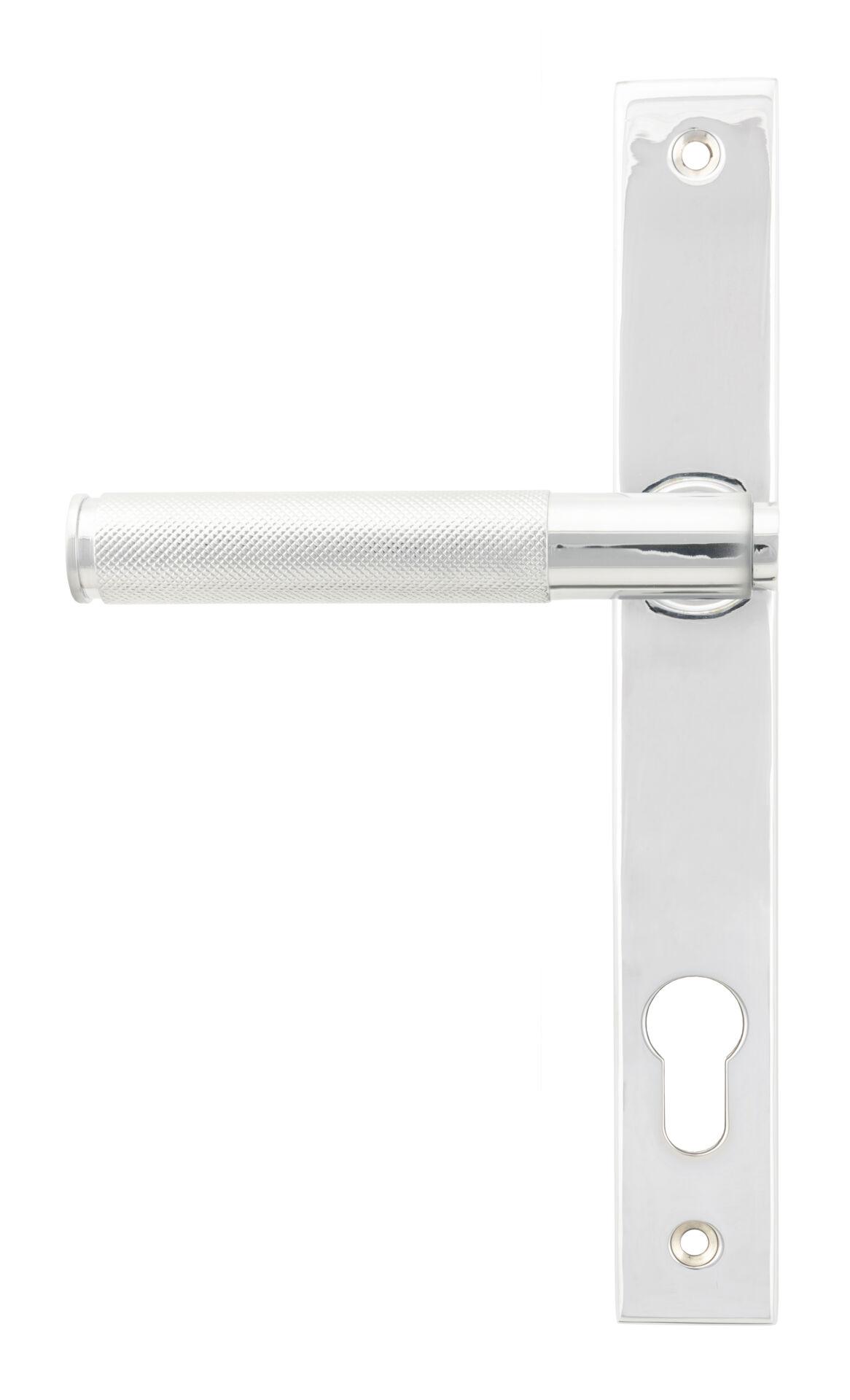 From The Anvil Polished Chrome Brompton Slimline Lever Espag. Lock Set Sealco Scotland