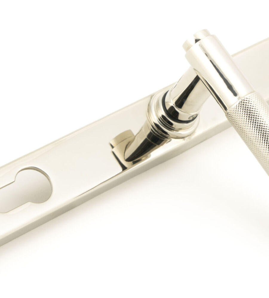 From The Anvil Polished Nickel Brompton Slimline Lever Espag. Lock Set - Image 4