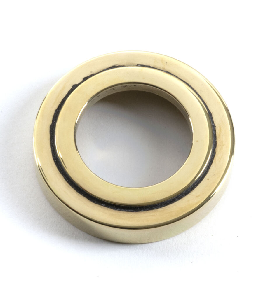 From The Anvil Aged Brass Avon Round Lever on Rose Set (Art Deco) - Image 4