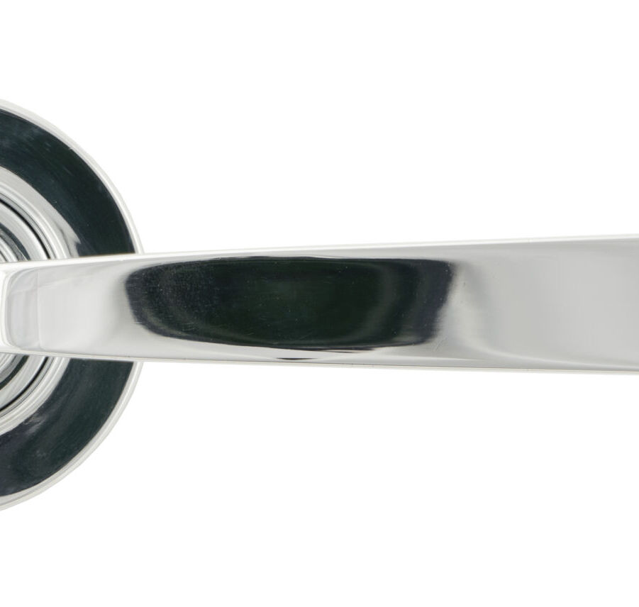 From The Anvil Polished Chrome Avon Round Lever on Rose Set (Plain) - Image 2